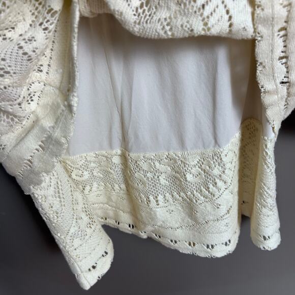 See By Chloe Dress size 8 FR 42 lace long sleeve Victorian sweater tiered - Picture 9 of 15